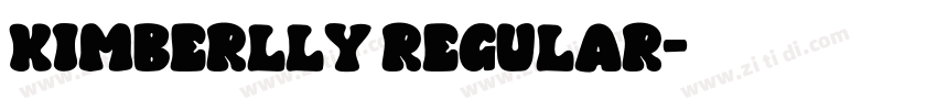 Kimberlly Regular字体转换